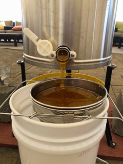 Chefs Garden Fresh Honey Being Harvested