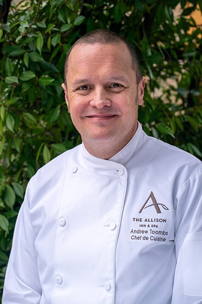 Andrew Toombs Chef De Cuisine At JORY Restaurant
