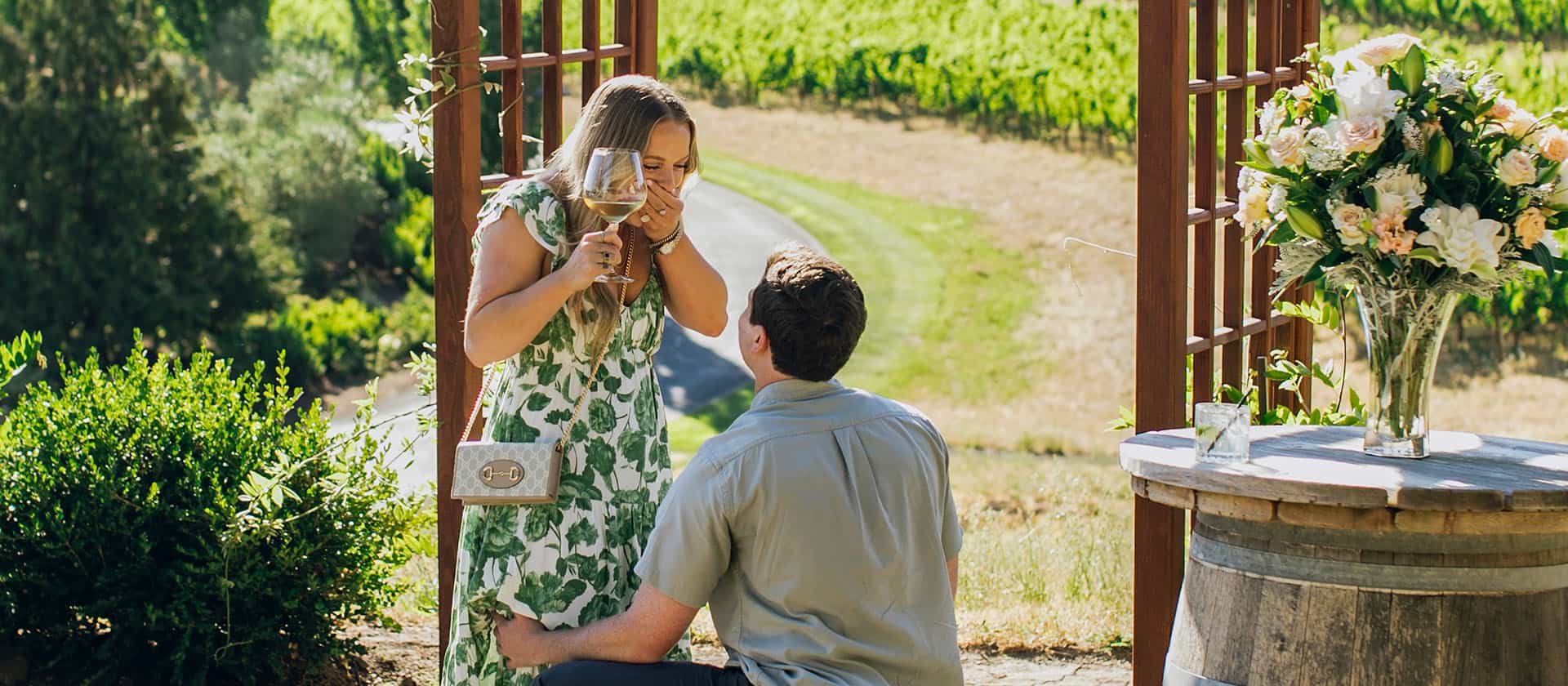 Wedding Proposal At The Allison Inn and Spa
