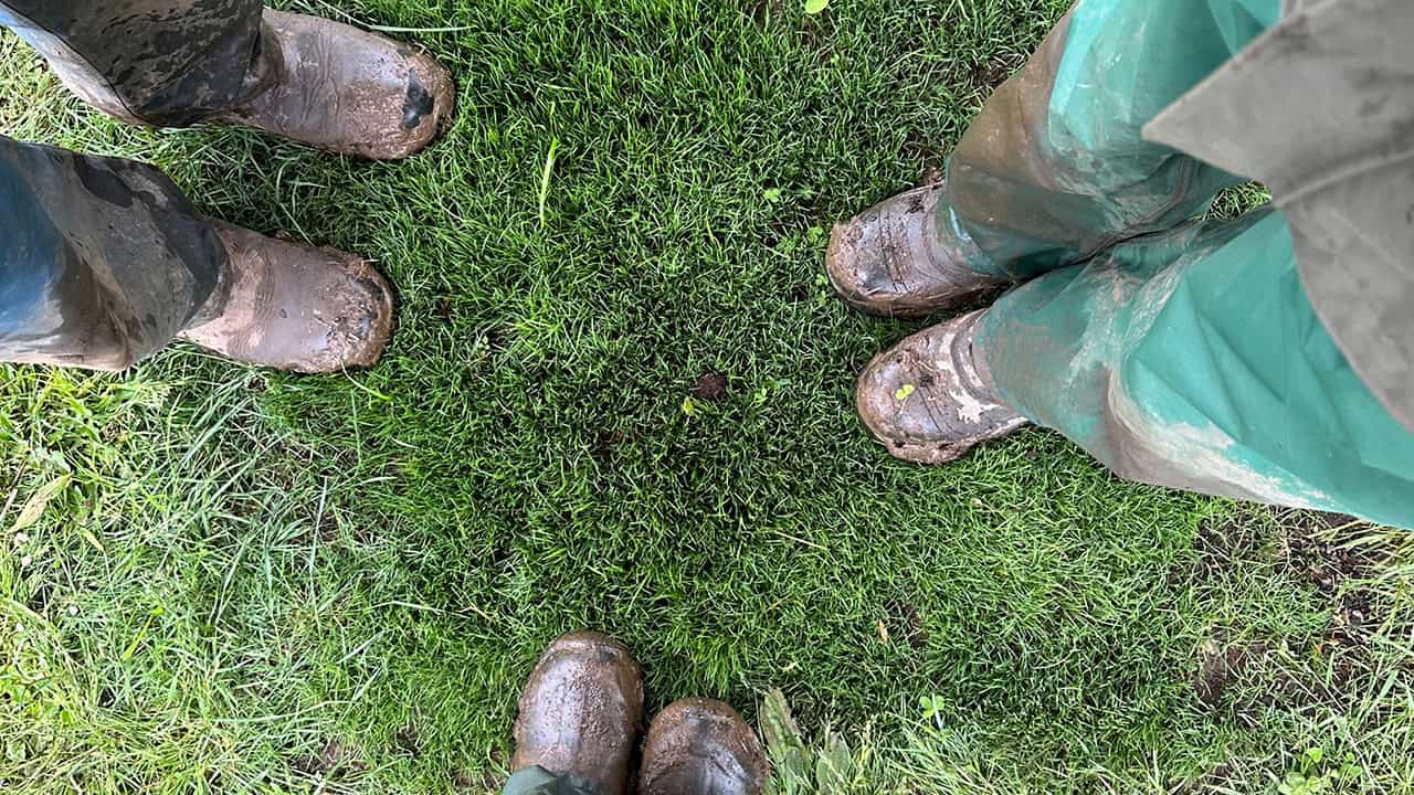 Chef's Garden Muddy and Wet Gardener's Shoes