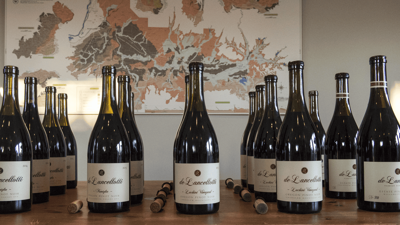 Bottles from de Lancellotti Family Vineyards.