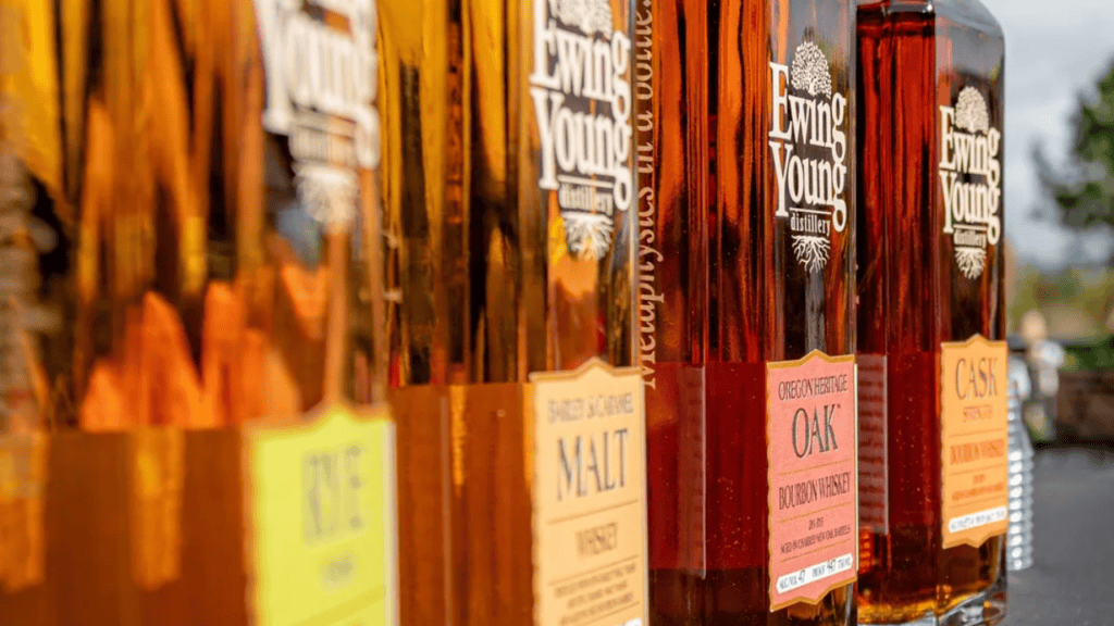 Ewing Young Distilling tastings during Bounty of the Willamette Valley at The Allison Inn & Spa.