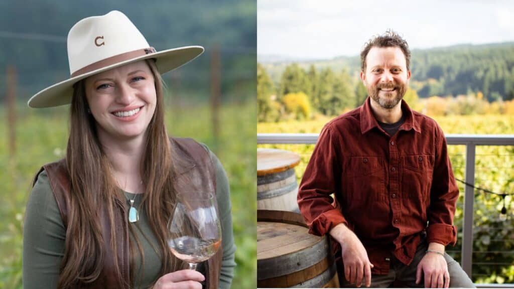 Wallace McKeel and Ben DiChristina of Raptor Ridge Vineyards.