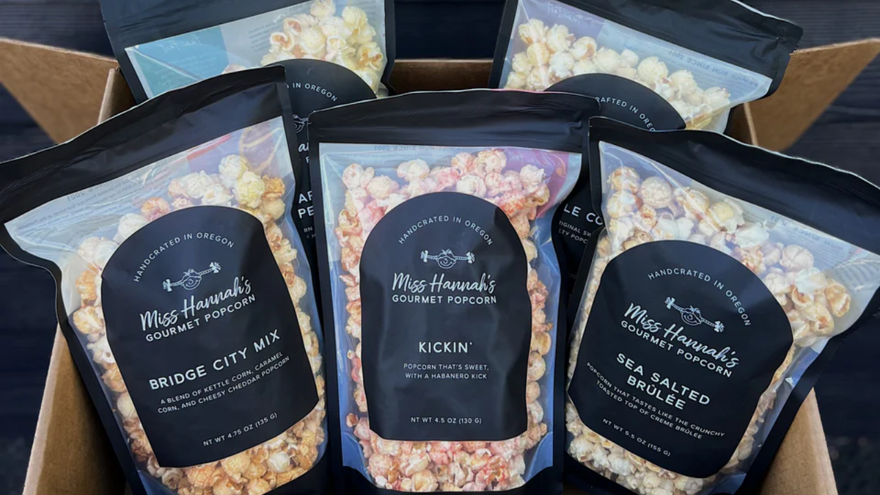 Miss Hannah's Gourmet Popcorn complimentary tasting at The Allison Inn & Spa.