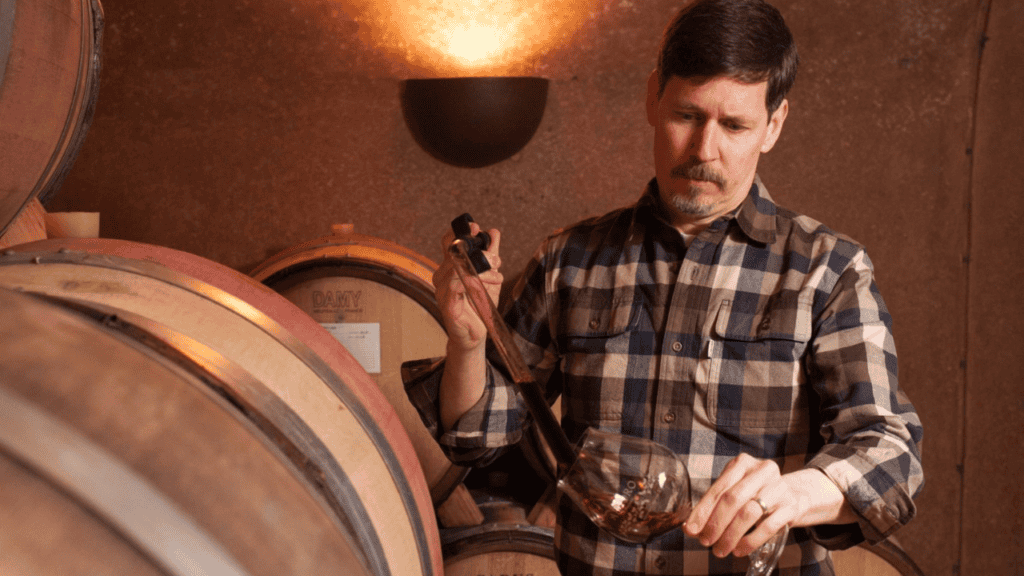 Tom Fitzpatrick, winemaker at Élevée Winegrowers.