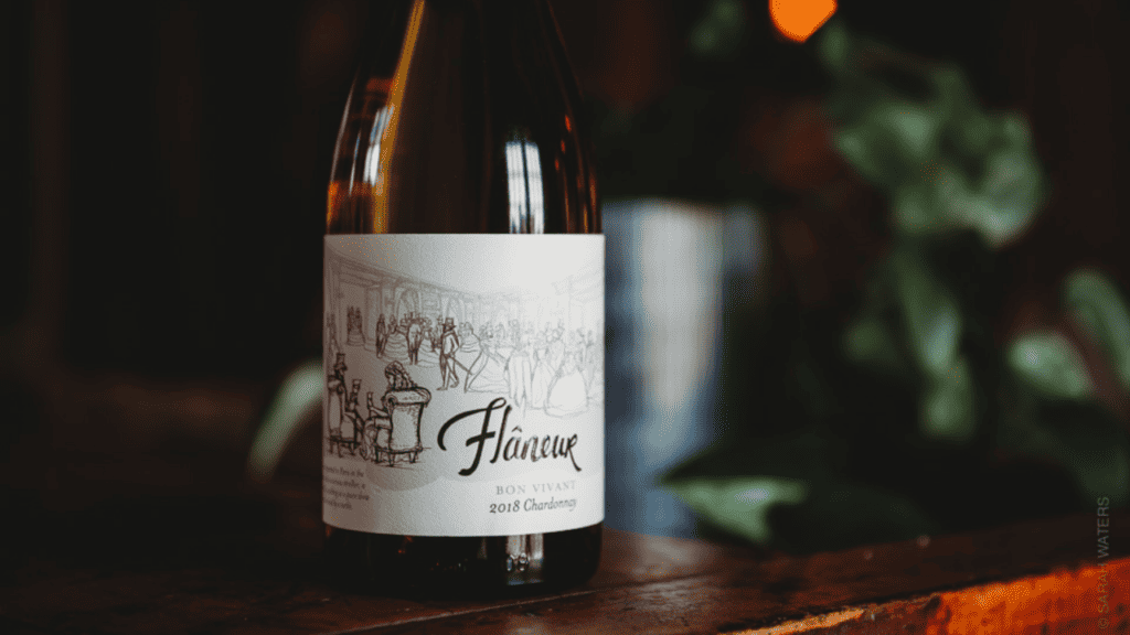 A bottle of wine from Flaneur.