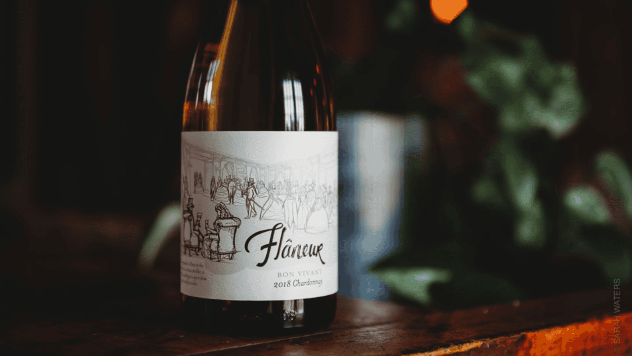 A bottle of wine from Flaneur.