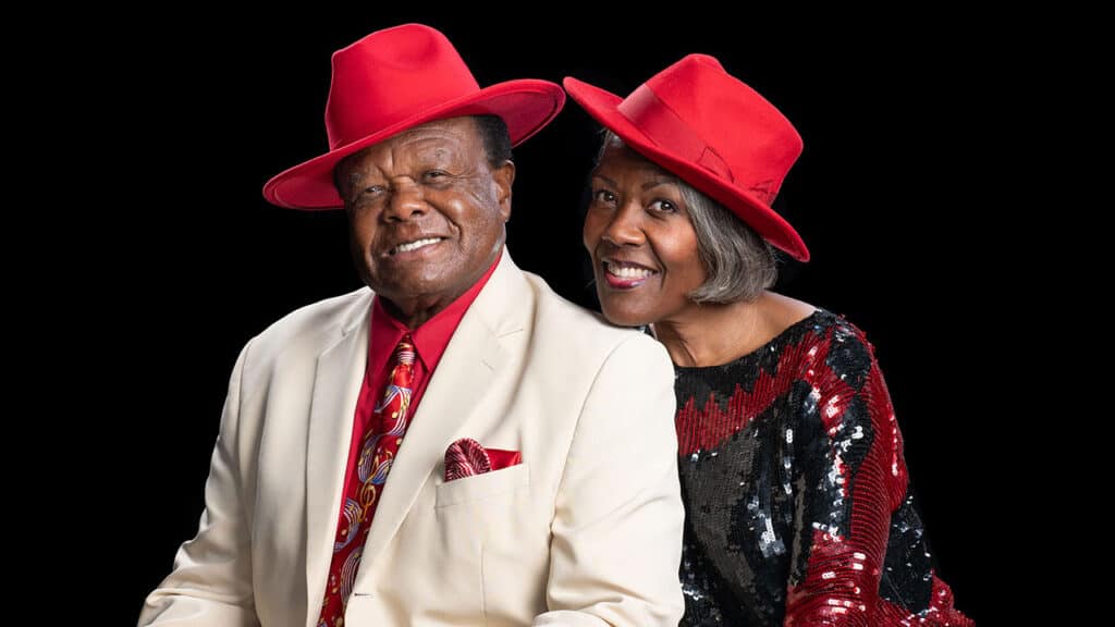 Portrait of Norman "Boogie Cat" Sylvester and his daughter, Lenanne Sylvester-Miller.